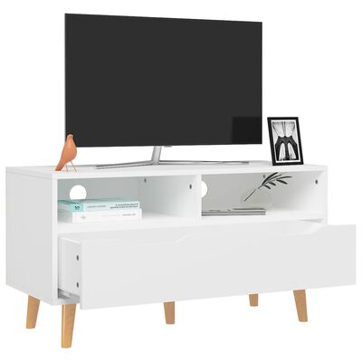 vidaXL Tv-meubel 90x40x48,5 cm bewerkt hout wit