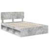 vidaXL Bedframe Concerte Grijs 150 x 200 cm Massief grenenhout