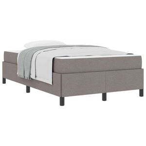 vidaXL Boxspringbed Taupe 120 x 190 cm Stof