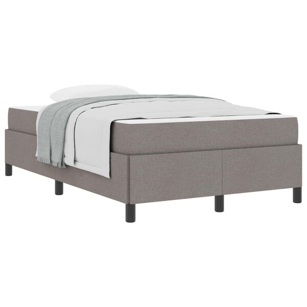 vidaXL Boxspringbed Taupe 120 x 190 cm Stof