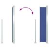 vidaXL Windscherm uittrekbaar 120x300 cm blauw