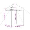 vidaXL Partytent Taupe 200 x 200 x 306 cm Oxford Stof