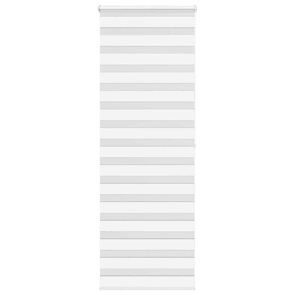 vidaXL Zebra rolgordijn 70x200 cm stofbreedte 65,9 cm polyester wit