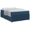 vidaXL Bedframe met matras met matras Blauw 140 x 200 cm Stof