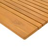 vidaXL Badmat Effen Bruin 100 x 55 cm Hout