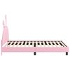 vidaXL Bedframe voor kinderen met hoofdbord Roze 90 x 200 cm PU