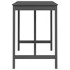 vidaXL Bartafel 140x80x110 cm massief grenenhout grijs