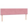 vidaXL Boxspringbed met matrassen 180x220 cm fluweel roze