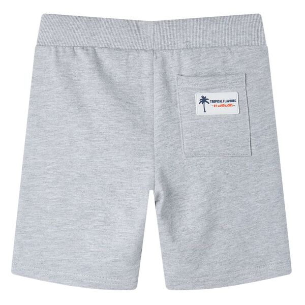 Kindershorts met trekkoord 92 grijs