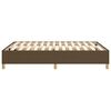 vidaXL Boxspring bed stof donkerbruin 140x190 cm