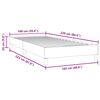 vidaXL Boxspring zonder matras fluweel donkerblauw 100x220 cm