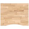 vidaXL Bureaublad rechthoekig 100x80x2,5 cm onbehandeld eikenhout