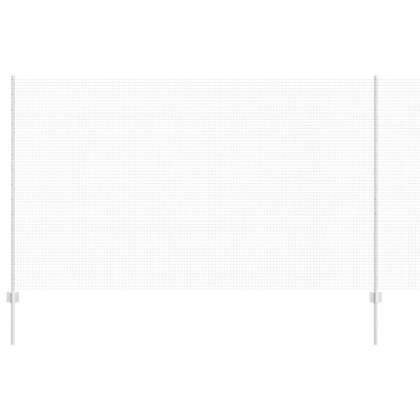 vidaXL Hek met Paal Grijs 1,4 x 25 m Staal en PVC