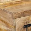 vidaXL Nachtkastje 60x32x80 cm massief ruw mangohout
