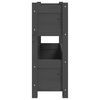 vidaXL Plantenbak 77x25x66 cm massief grenenhout grijs