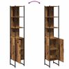 vidaXL Badkamer Kast Oud hout 33 x 33 x 185,5 cm Bewerkt hout