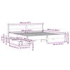 vidaXL Bedframe zonder matras massief grenenhout wasbruin 180x200 cm