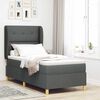 vidaXL Boxspringbed met Matras Donkergrijs 90x190 cm Donkergrijs Stof