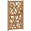 vidaXL Poort met lichtontwerp 100x175 cm weervast staal