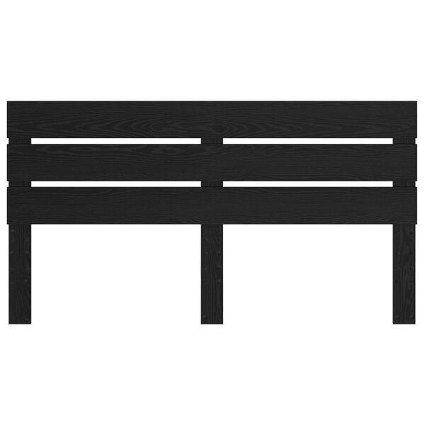 vidaXL Hoofdbord Zwart Eiken 200 cm Bewerkt hout