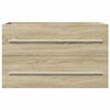 vidaXL Wastafelkast 80x38,5x48 cm bewerkt hout oud houtkleurig