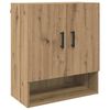 vidaXL Wandkast 60 x 31 x 70 cm Bewerkt hout Artisan Eiken