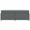 vidaXL Bedframe met matras Donkergrijs 180 x 200 cm Stof