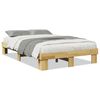 vidaXL Bedframe zonder matras 120x200 cm massief hout eiken