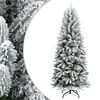 vidaXL Kerstbomen Warmwit PVC en plastic en staal en PE