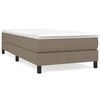 vidaXL Boxspring bed 80x200 cm stof taupe