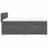 vidaXL Boxspring met matras stof donkergrijs 140x190 cm