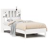 vidaXL Bed met boekenkast zonder matras grenenhout wit 90x200 cm
