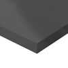 vidaXL Wandschappen 8 st 80x20x1,5 cm spaanplaat hoogglans grijs