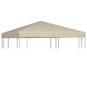 vidaXL Prieeldak 310 g/m&sup2; 3x3 m beige