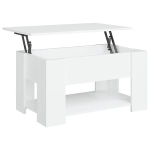 vidaXL Salontafel 79x49x41 cm bewerkt hout wit