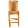 vidaXL Klapstoelen, 4 stuks, 47x47x89 cm, massief teakhout