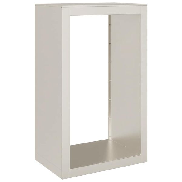 vidaXL Brandhoutrek 60x40x100 cm weervast staal