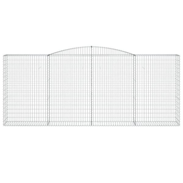 vidaXL Schanskorven 9 st gewelfd 400x50x160/180 cm ijzer