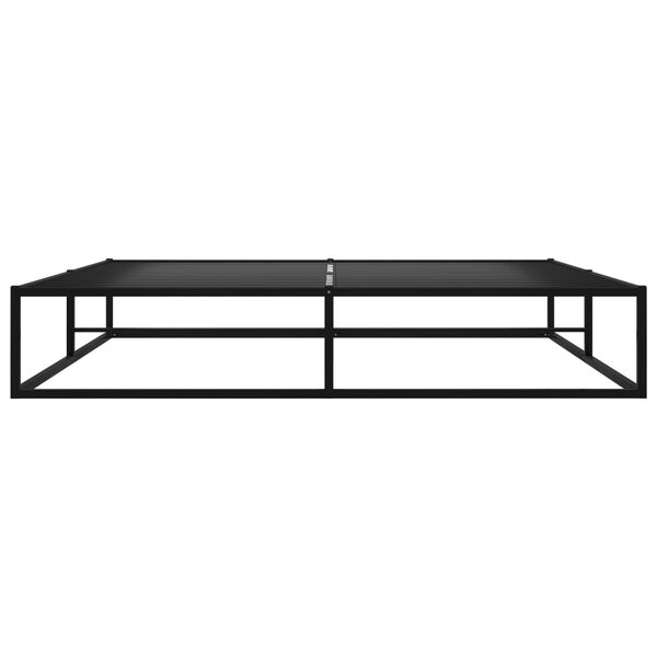 vidaXL Bedframe metaal zwart 180x200 cm