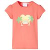 Kindershirt 92 koraalkleurig