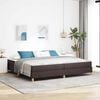vidaXL Boxspringbed Donkerbruin 200 x 200 cm Stof