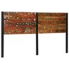 vidaXL Hoofdeinde 180 cm massief gerecycled en ijzer