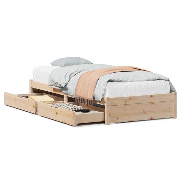 vidaXL Bedframe zonder matras massief grenenhout 90x190 cm