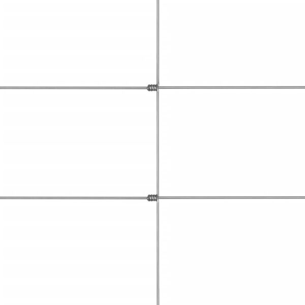 vidaXL Hek 50x1,5 m gegalvaniseerd staal zilverkleurig