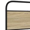 vidaXL Bedframe zonder matras bewerkt hout sonoma eikenkleur 140x190cm