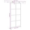 vidaXL Schuifdeur met beslag 102,5x205 cm ESG-glas en aluminium