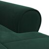 vidaXL Chaise Lounge met kussen Donkergroen 91 x 157 x 91 cm Fluweel