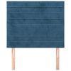vidaXL Hoofdbord donkerblauw 100x5x118/128 cm fluweel