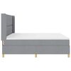 vidaXL Boxspringbed met matras Lichtgrijs 200 x 200 cm Stof