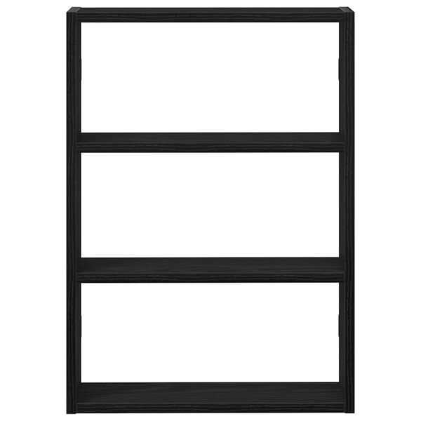 vidaXL Wandschap 43x9x60 cm bewerkt hout zwart